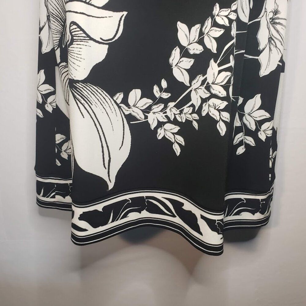 White House Black Market Floral Square Neck Dress Women's Sz S - Picture 5 of 10